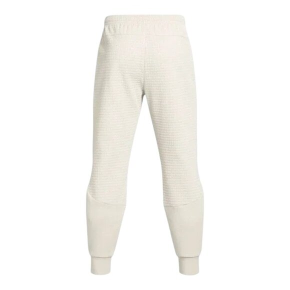 Under Armour Unstoppable Fleece Grid Joggers Mens Sweatpants Off White NWT - Picture 4 of 10